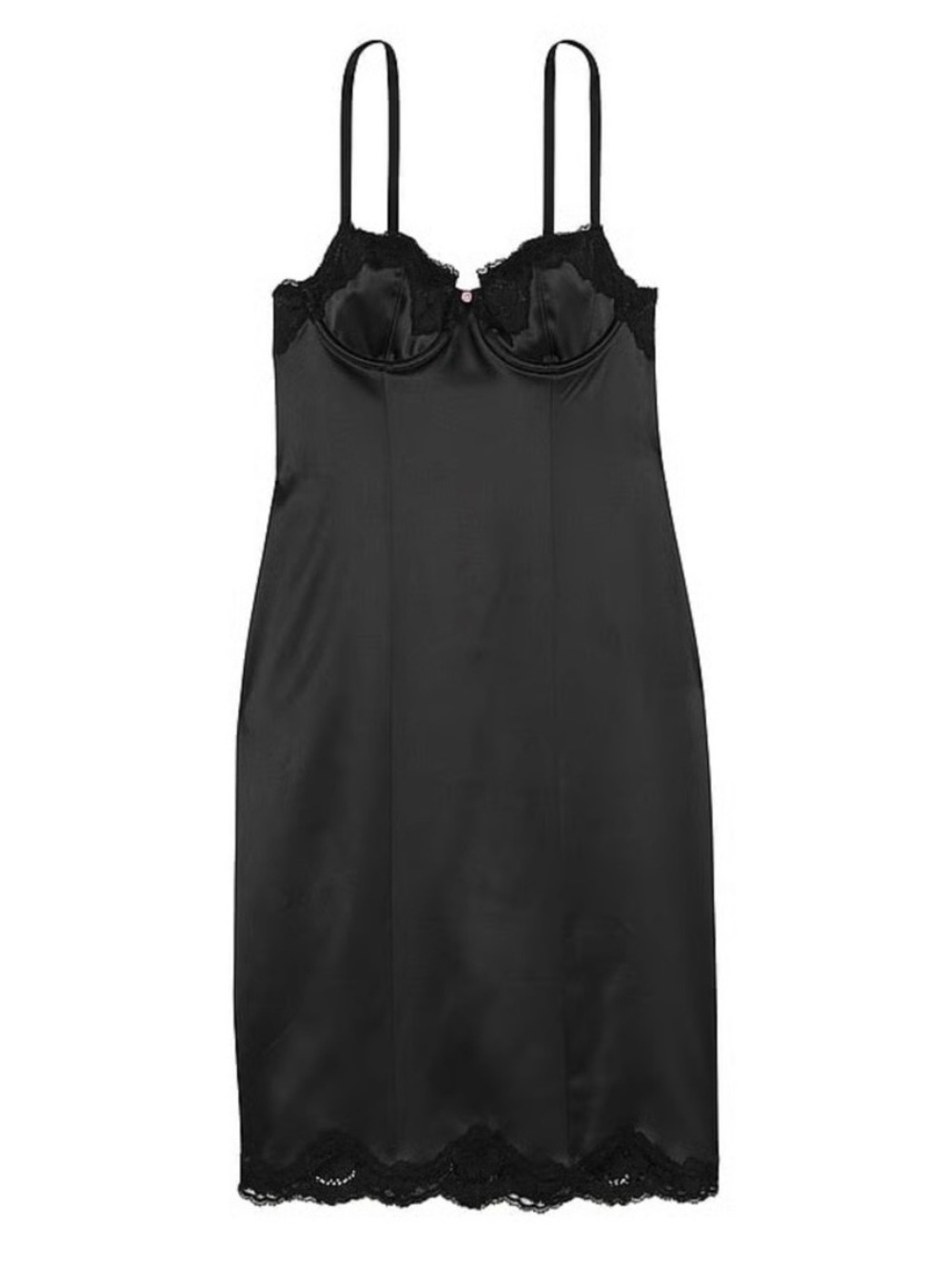 NWOT Victoria’s Secret Wicked Satin Lace Trim Slip - M